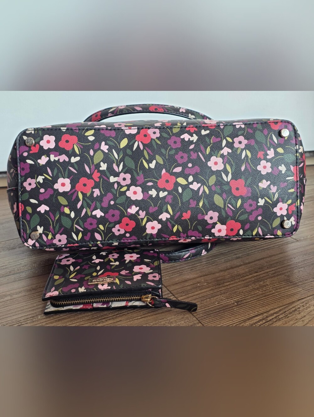 Kate Spade Laurel Way Boho Floral Dally Tote + Wallet - Picture 5 of 14